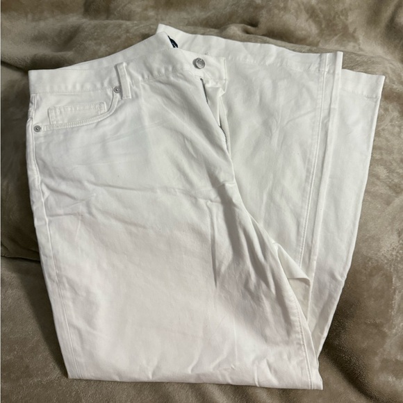 Lands' End Pants - Lands’ End Women's High Rise 5 Pocket Wide Leg Chino Pants 18 Petite
